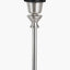 Pacific Lifestyle Lighting Auden Silver Metal Stick Table Lamp Base with Adelaide 25cm Ivory Tapered Cotton Mix Lampshade House of Isabella UK