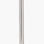 Pacific Lifestyle Lighting Auden Silver Metal Stick Table Lamp Base with Adelaide 25cm Ivory Tapered Cotton Mix Lampshade House of Isabella UK