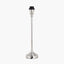 Pacific Lifestyle Lighting Auden Silver Metal Stick Table Lamp Base with Adelaide 25cm Ivory Tapered Cotton Mix Lampshade House of Isabella UK