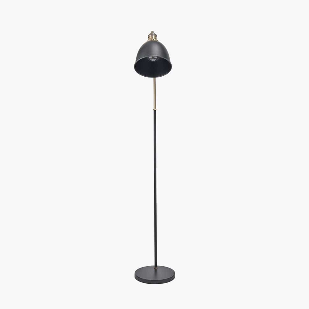 Pacific Lifestyle Lighting Augusto Black and Gold Task Floor Lamp House of Isabella UK