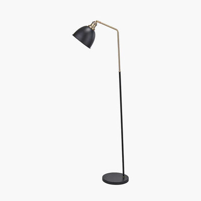 Pacific Lifestyle Lighting Augusto Black and Gold Task Floor Lamp House of Isabella UK