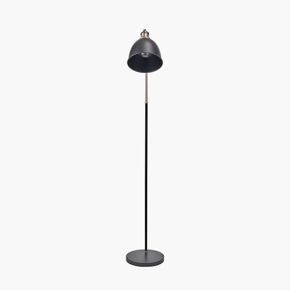 Pacific Lifestyle Lighting Augusto Black and Gold Task Floor Lamp House of Isabella UK