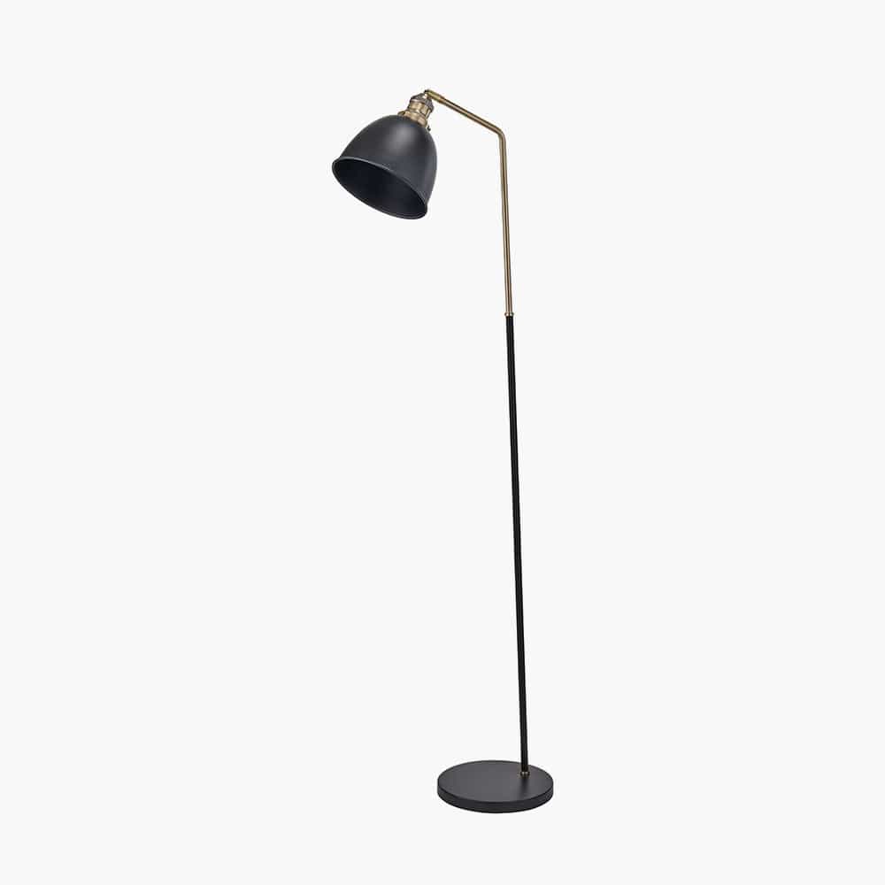 Pacific Lifestyle Lighting Augusto Black and Gold Task Floor Lamp House of Isabella UK