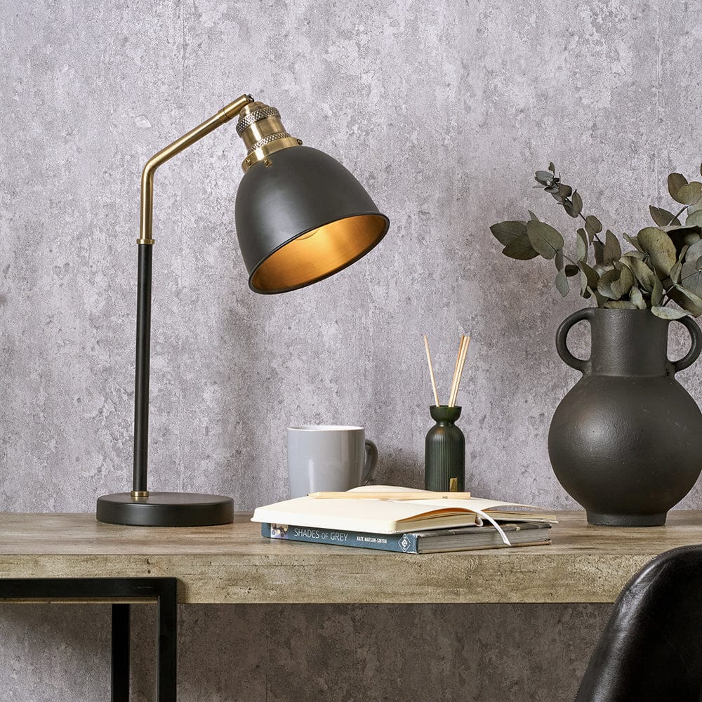 Augusto Black and Gold Task Table Lamp.