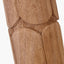 Pacific Lifestyle Lighting Aurelia Embossed Natural Wood Tall Table Lamp Base with Edward 35cm Natural Linen Cylinder Lampshade House of Isabella UK
