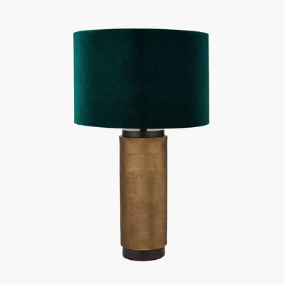 Pacific Lifestyle Lighting Aurelio Brass and Black Metal Textured Table Lamp House of Isabella UK