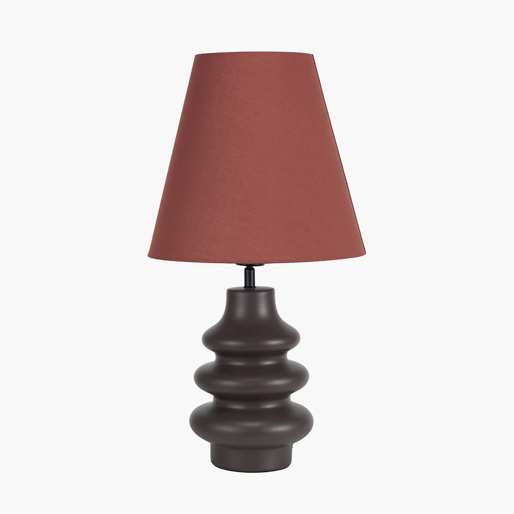 Pacific Lifestyle Lighting Aylin Bitter Chocolate Gourd Ceramic Table Lamp House of Isabella UK
