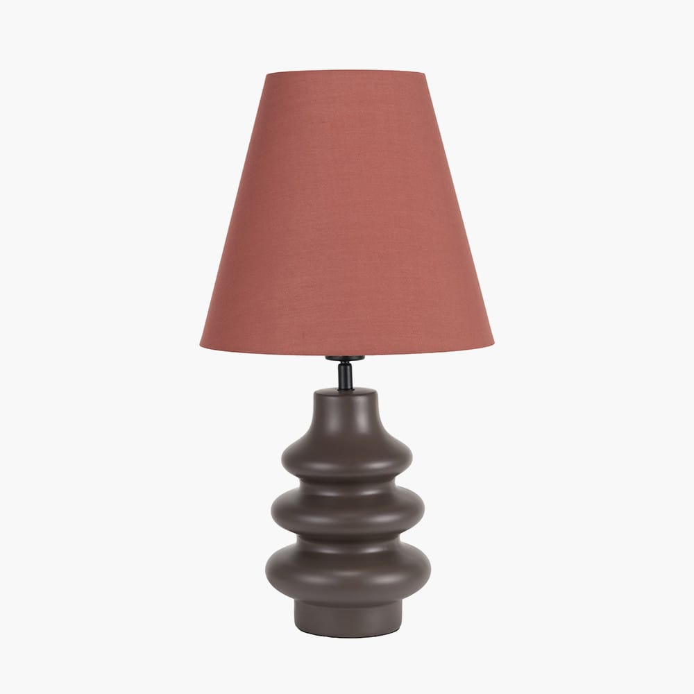 Pacific Lifestyle Lighting Aylin Bitter Chocolate Gourd Ceramic Table Lamp House of Isabella UK