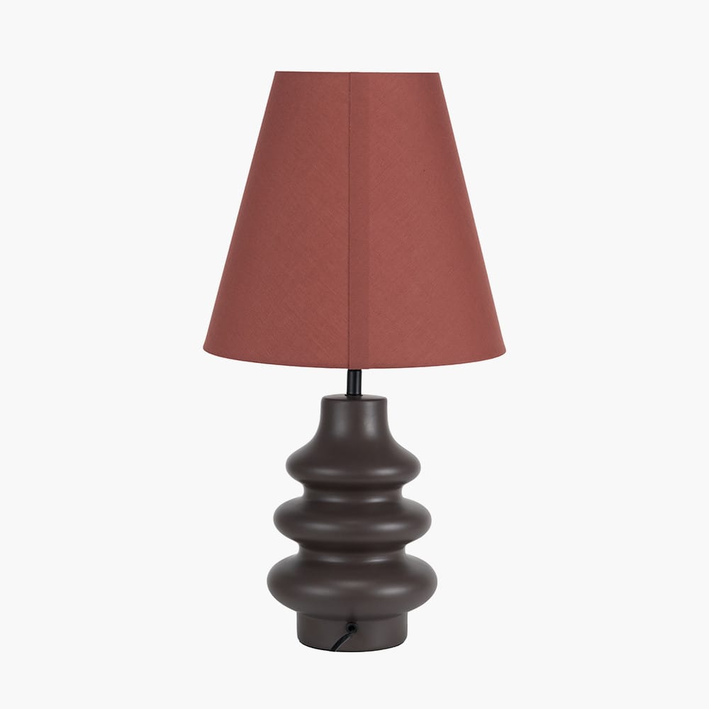 Pacific Lifestyle Lighting Aylin Bitter Chocolate Gourd Ceramic Table Lamp House of Isabella UK