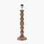 Pacific Lifestyle Lighting Ayra Natural Modernist Large Turned Wood Table Lamp Base House of Isabella UK