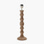 Pacific Lifestyle Lighting Ayra Natural Modernist Large Turned Wood Table Lamp Base House of Isabella UK