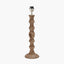 Pacific Lifestyle Lighting Ayra Natural Modernist Large Turned Wood Table Lamp Base House of Isabella UK