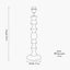 Pacific Lifestyle Lighting Ayra Natural Modernist Large Turned Wood Table Lamp Base House of Isabella UK