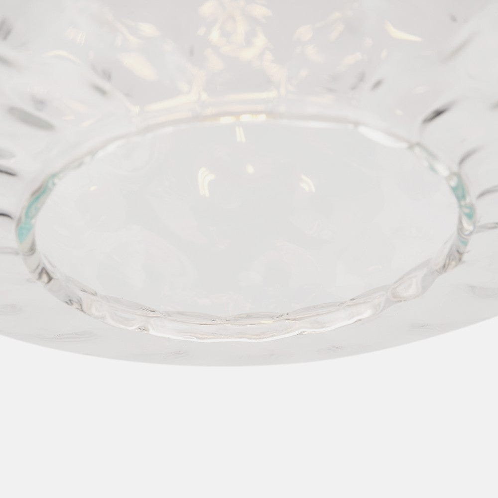 Pacific Lifestyle Lighting Azores Clear Textured Glass Oval Pendant House of Isabella UK