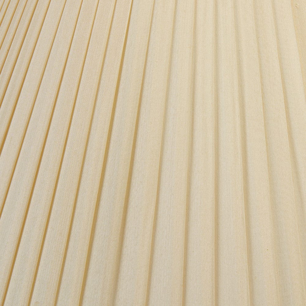 Bacall 30cm Almond Silk Knife Pleat Empire Lampshade.