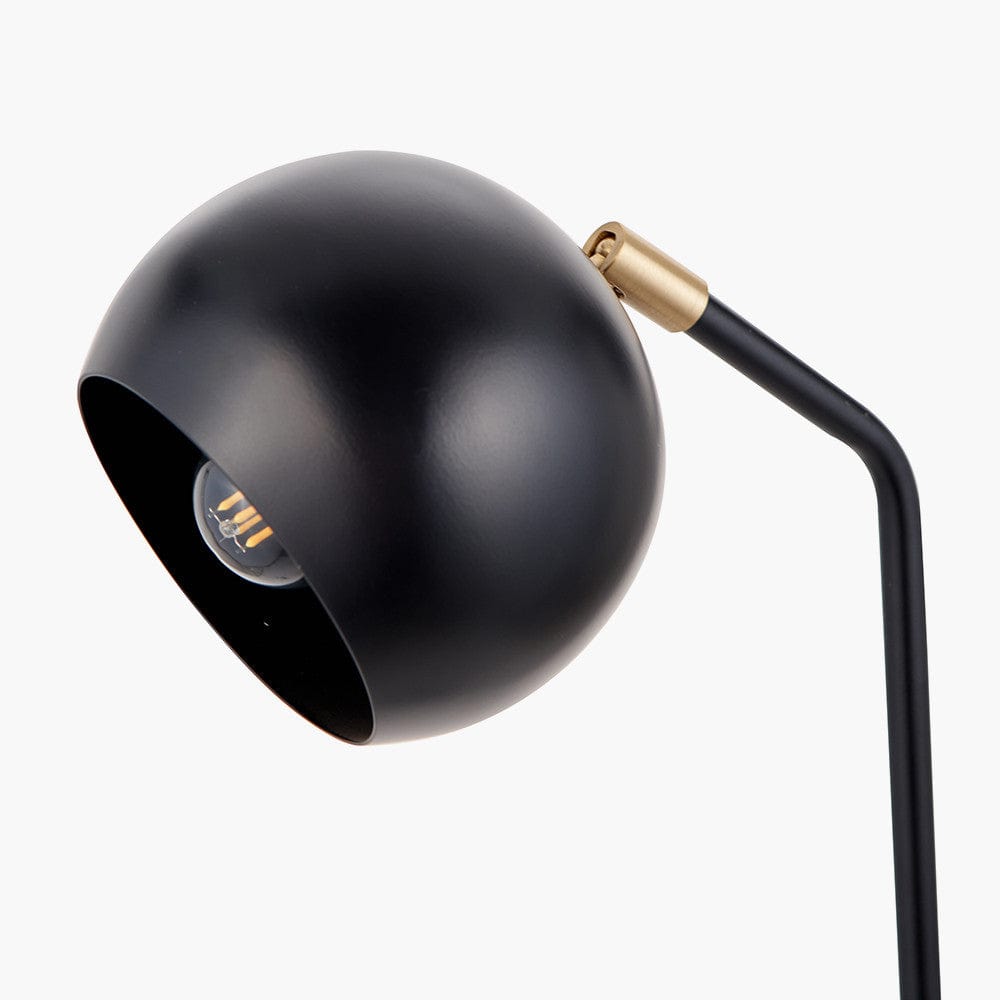 Bailey Black Metal 2 Head Floor Lamp.