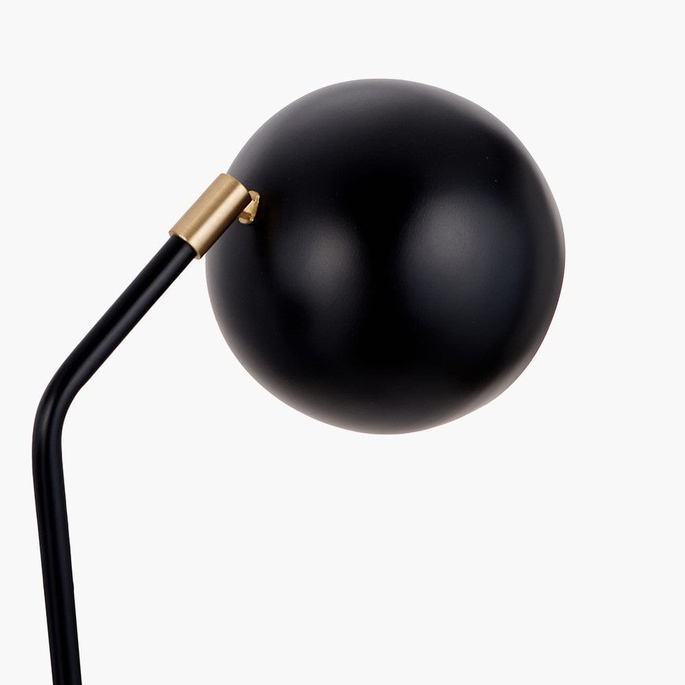 Bailey Black Metal 2 Head Floor Lamp.