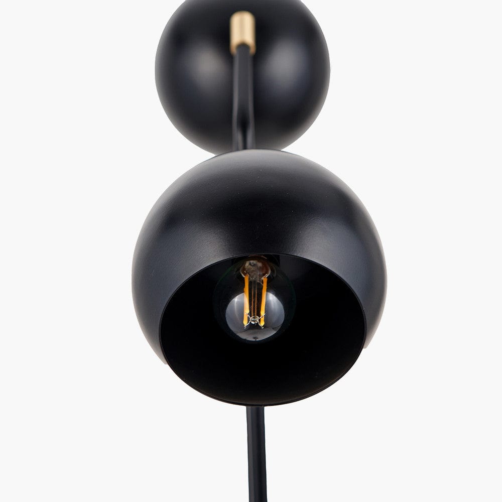 Bailey Black Metal 2 Head Floor Lamp.