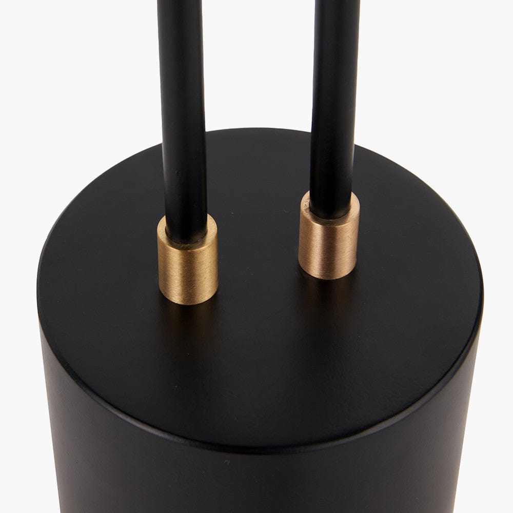 Bailey Black Metal 2 Head Table Lamp.