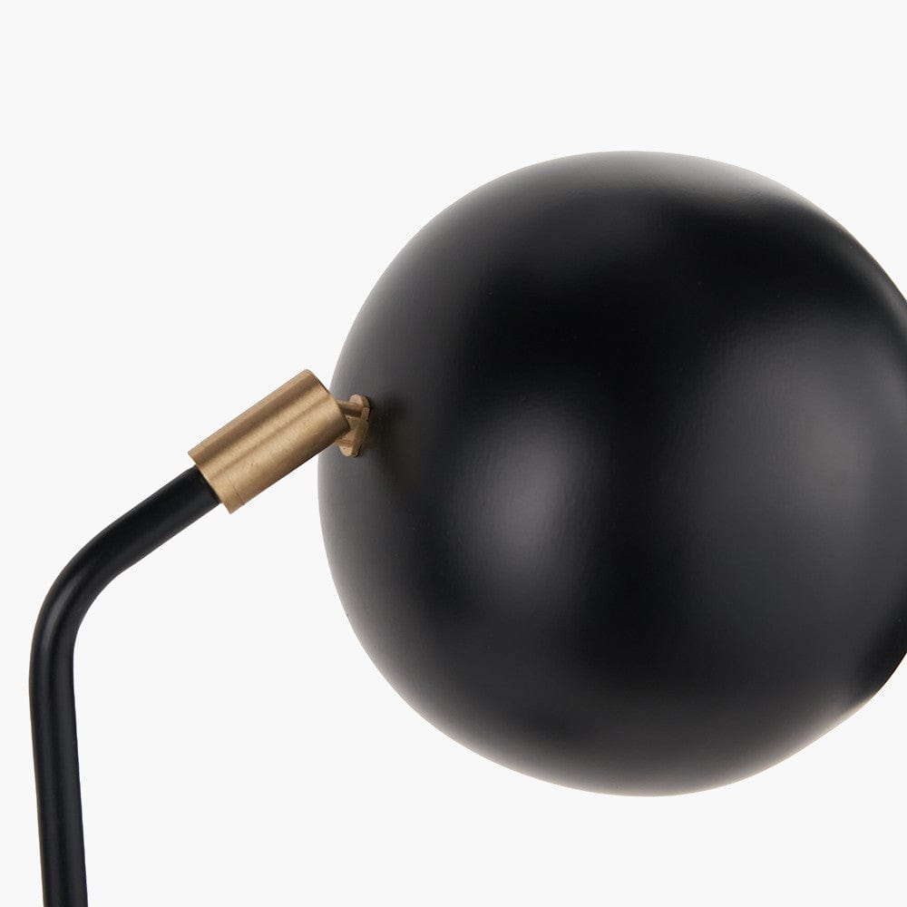 Bailey Black Metal 2 Head Table Lamp.
