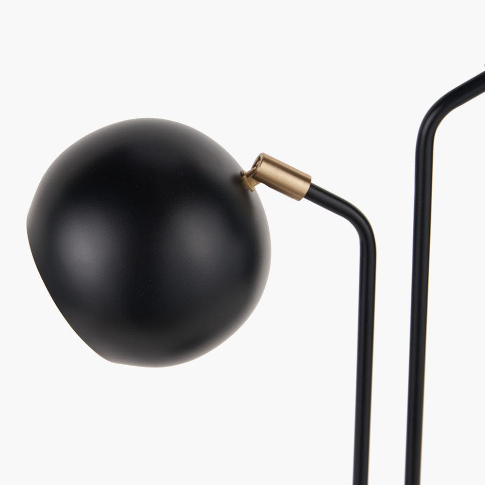 Bailey Black Metal 2 Head Table Lamp.