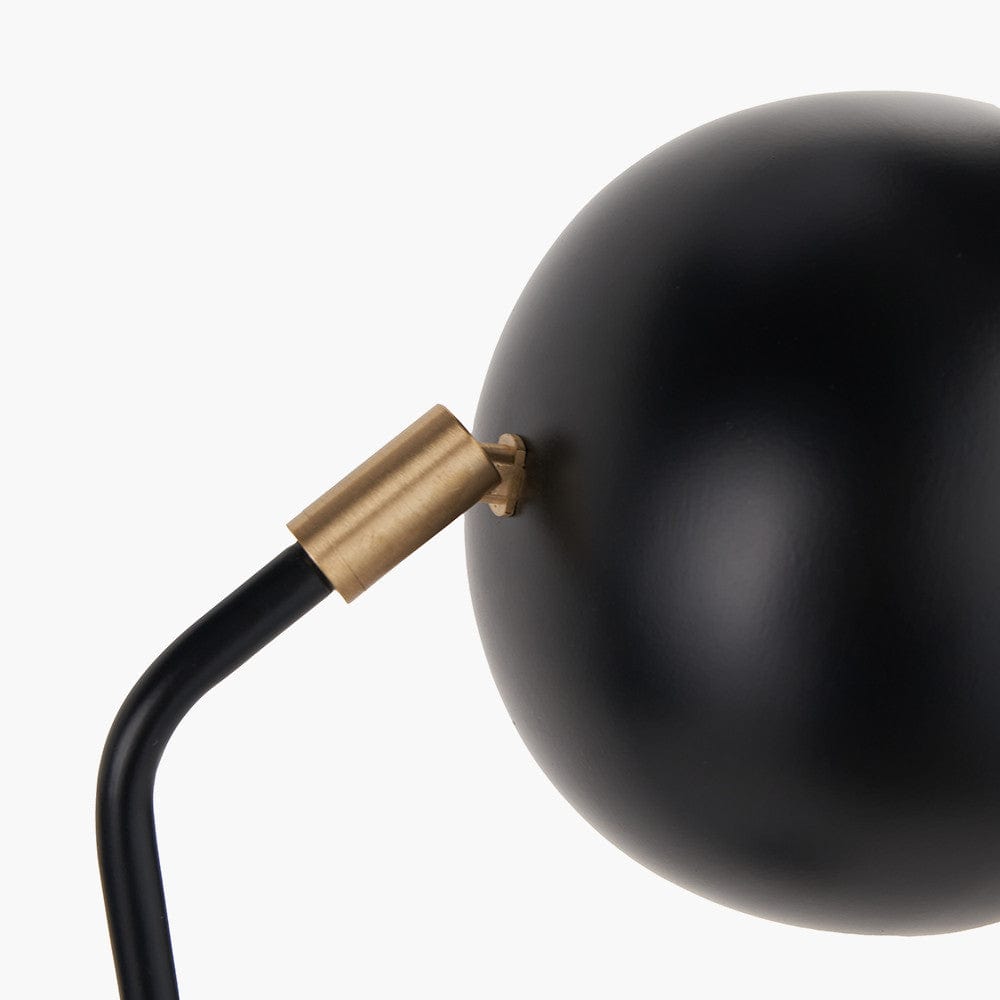 Bailey Black Metal 2 Head Table Lamp.