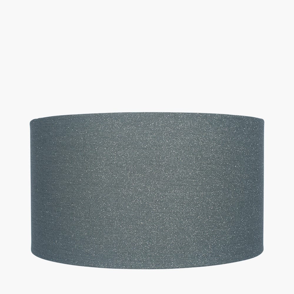 Bassey 35cm Steel Glitter Cylinder Poly Cotton Shade.