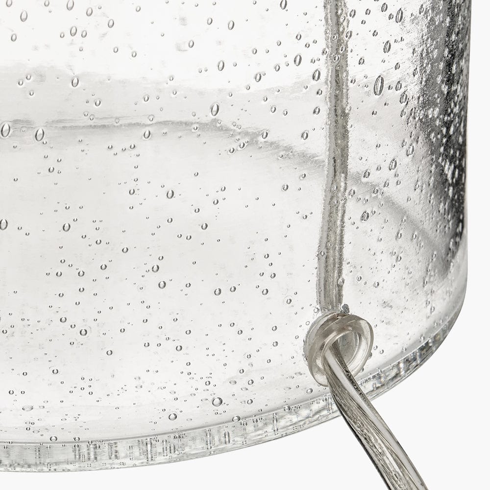 Bellamy Clear Bubble Glass Table Lamp.
