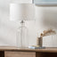 Bellamy Clear Bubble Glass Table Lamp.
