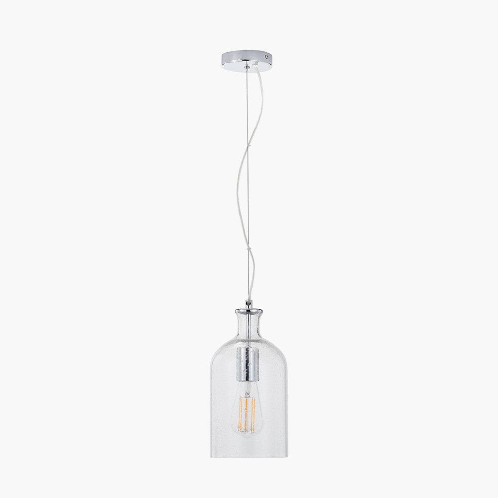 Pacific Lifestyle Lighting Bellamy Clear Glass Bubble Pendant House of Isabella UK