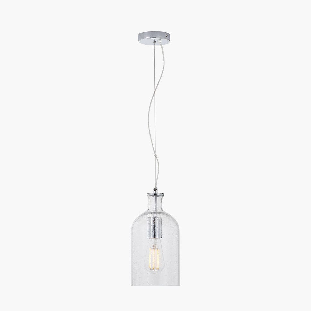 Pacific Lifestyle Lighting Bellamy Clear Glass Bubble Pendant House of Isabella UK