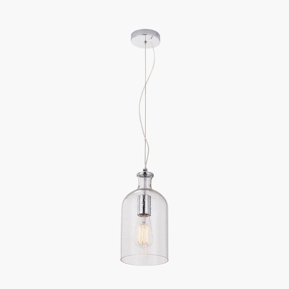 Pacific Lifestyle Lighting Bellamy Clear Glass Bubble Pendant House of Isabella UK