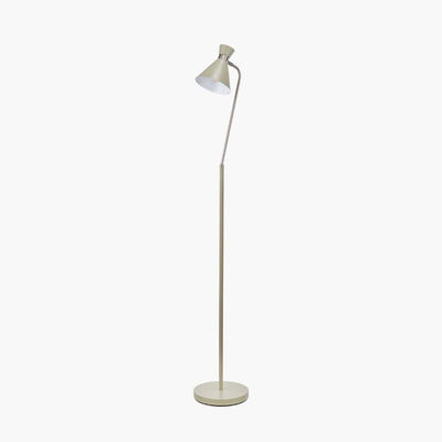 Pacific Lifestyle Lighting Benedict Sage and Brushed Silver Metal Floor Lamp House of Isabella UK