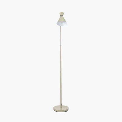 Pacific Lifestyle Lighting Benedict Sage and Brushed Silver Metal Floor Lamp House of Isabella UK