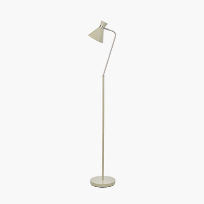 Pacific Lifestyle Lighting Benedict Sage and Brushed Silver Metal Floor Lamp House of Isabella UK