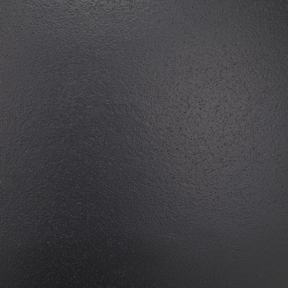 Benio Matt Black Metal Spherical Table Lamp Base with Henry 35cm White Handloom Cylinder Lampshade.