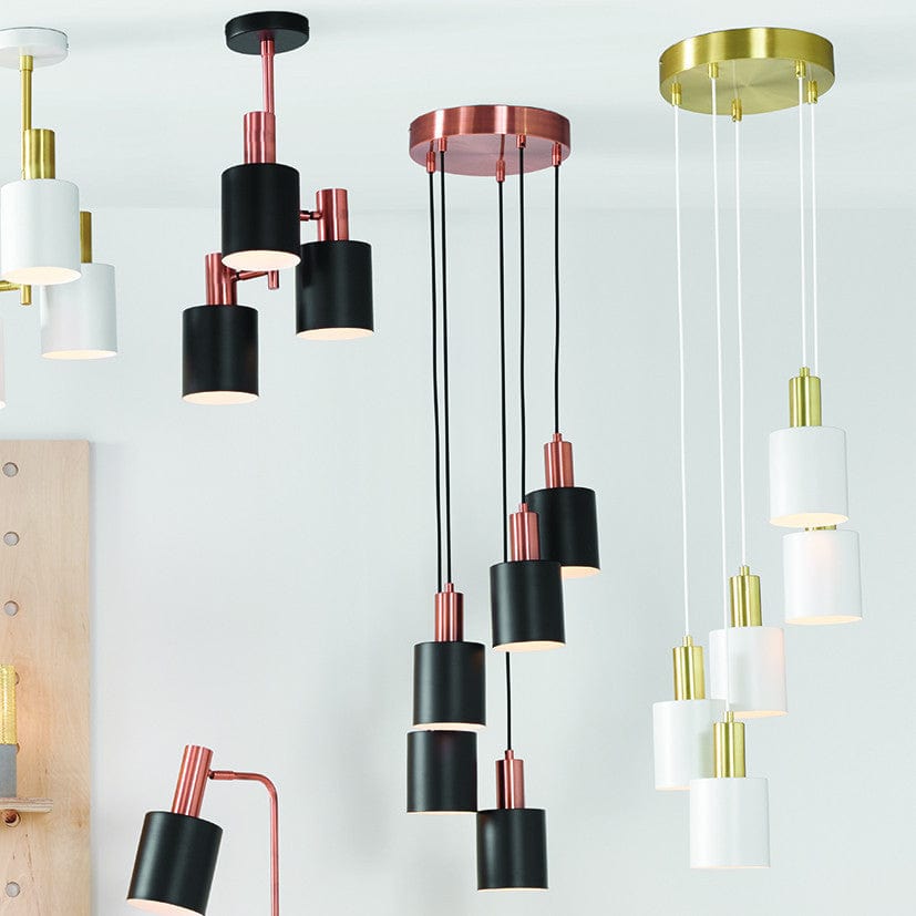 Biba White and Gold Five Drop Pendant.