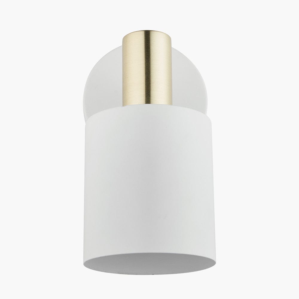 Pacific Lifestyle Lighting Biba White and Gold Retro Wall Light | OUTLET House of Isabella UK