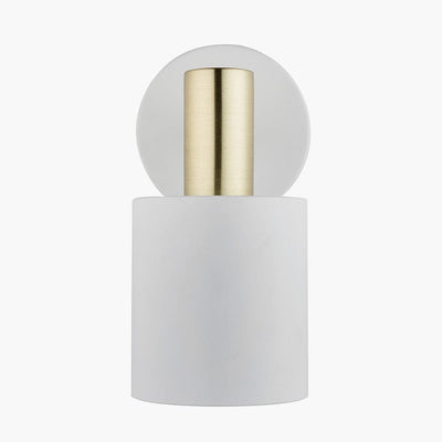 Pacific Lifestyle Lighting Biba White and Gold Retro Wall Light | OUTLET House of Isabella UK