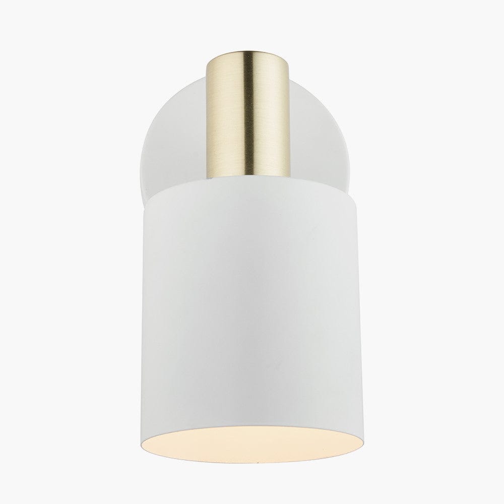 Pacific Lifestyle Lighting Biba White and Gold Retro Wall Light | OUTLET House of Isabella UK