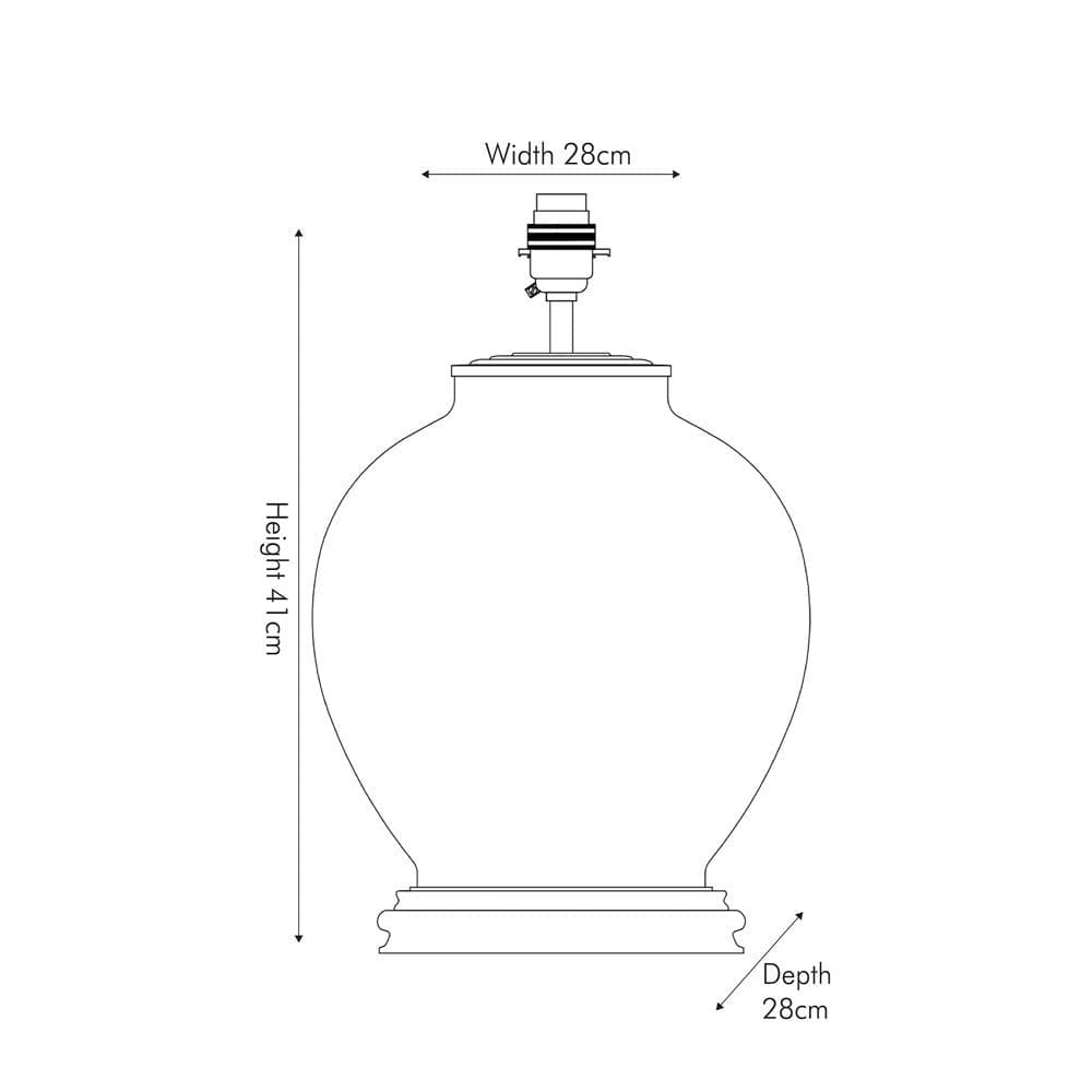 Bird of Paradise Glass Large Lamp.