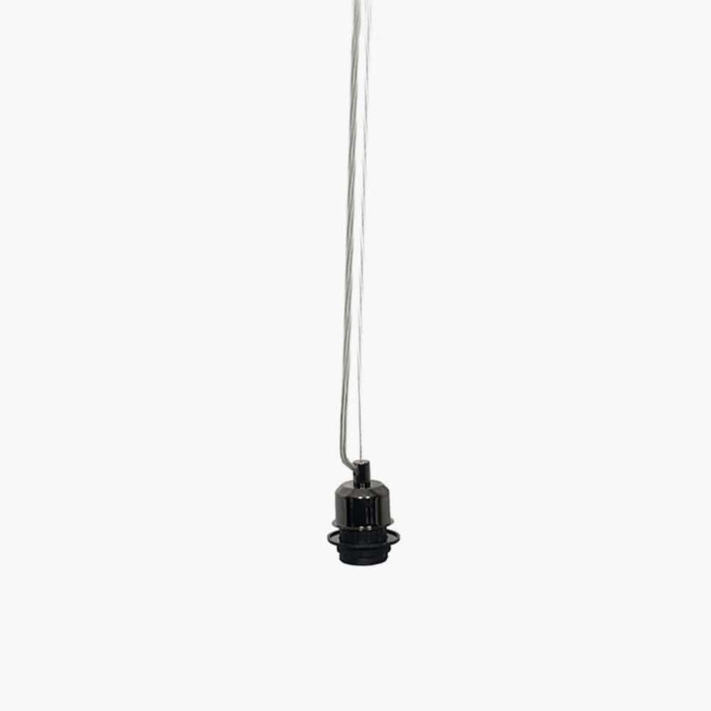 Pacific Lifestyle Lighting Black Chrome Contemporary Electrified Fitting House of Isabella UK