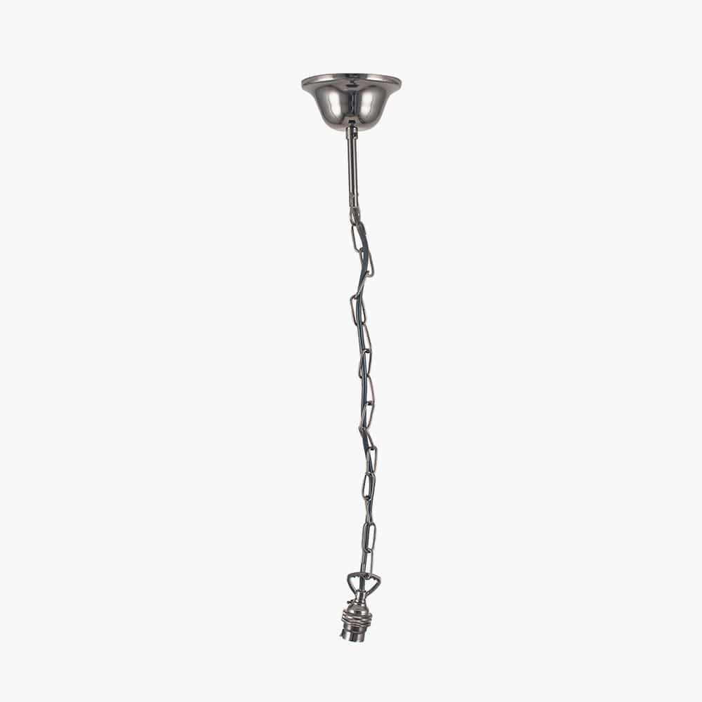 Pacific Lifestyle Lighting Black Chrome Traditional Electrified Fitting House of Isabella UK