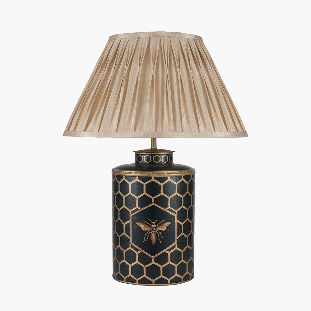 Pacific Lifestyle Lighting Black Honeycomb Hand Painted Metal Table Lamp - Base Only House of Isabella UK