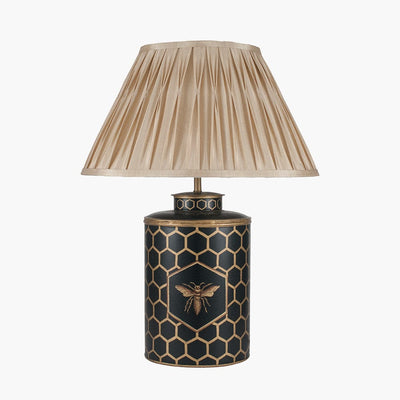 Pacific Lifestyle Lighting Black Honeycomb Hand Painted Metal Table Lamp - Base Only House of Isabella UK