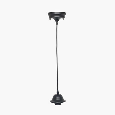 Pacific Lifestyle Lighting Black Retro Electrified Ceiling Fitting House of Isabella UK