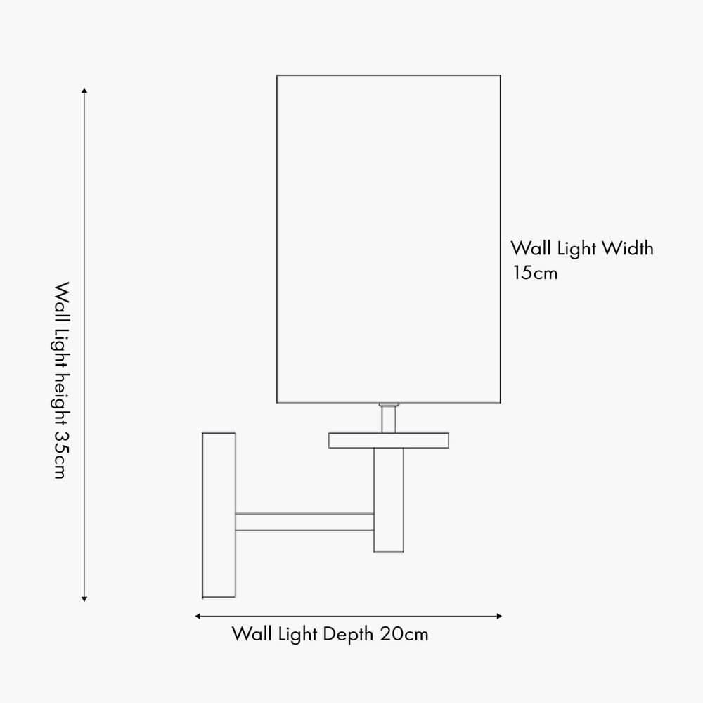 Pacific Lifestyle Lighting Bonham Natural Wood Veneer and Silver Metal Wall Light House of Isabella UK