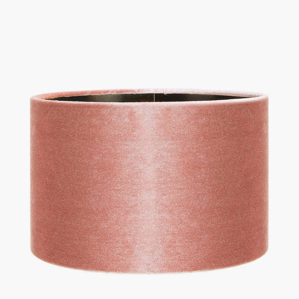 Pacific Lifestyle Lighting Bow 40cm Apricot Velvet Cylinder Shade House of Isabella UK