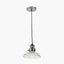 Pacific Lifestyle Lighting Bowery Ribbed Glass with Antique Bronze Fitting Elec Pendant House of Isabella UK