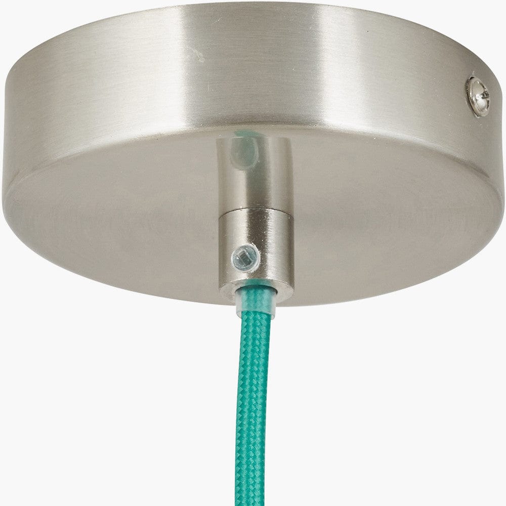 Brera Rattan Ceiling Pendant Emerald.